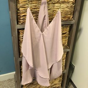 Light pink and gold tank top